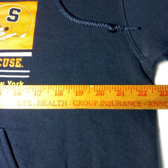 WVU Mountaineers Syracuse Pinstripe Bowl 2012 Hooded Sweatshirt L Pride Of WV - Picture 6 of 11